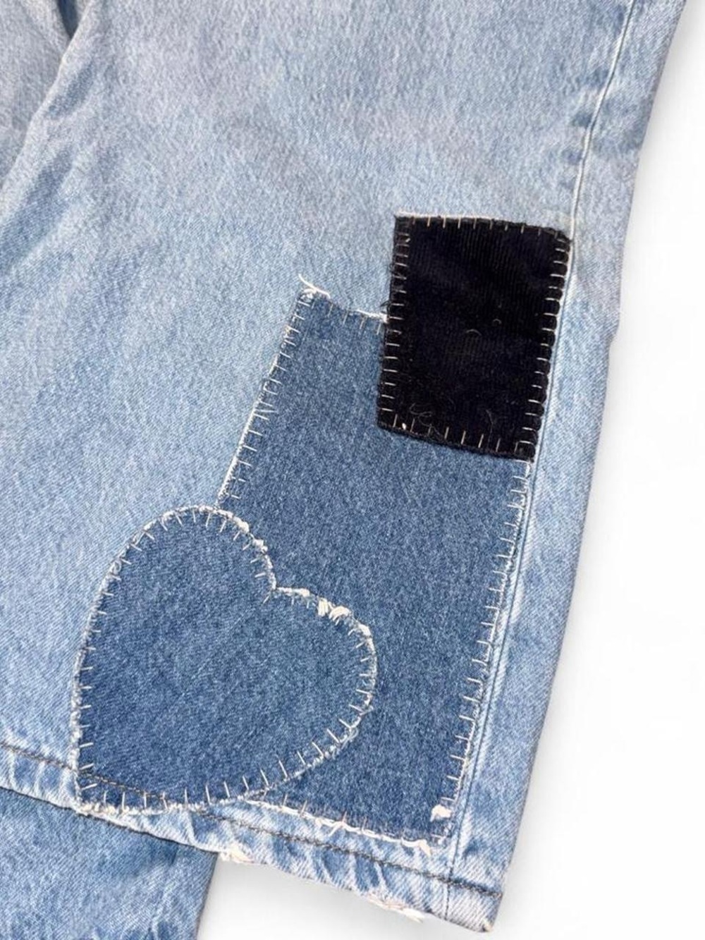 BDG puddle patchwork wide leg jeans - Picture 5 of 8